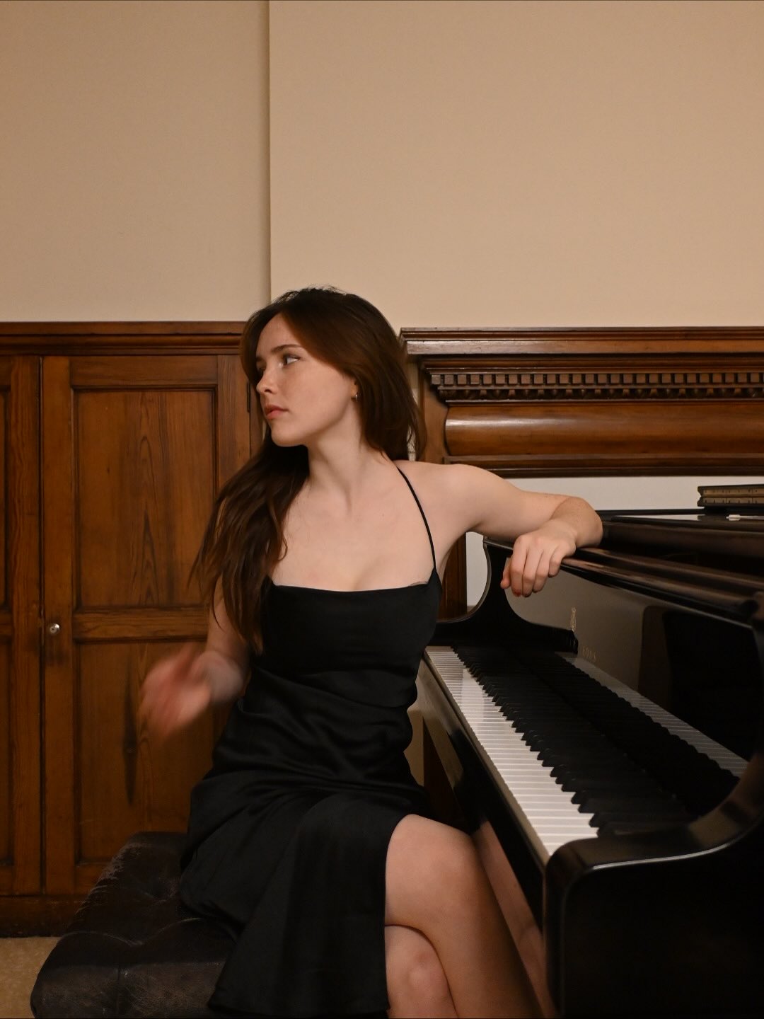 Bibi playing the piano